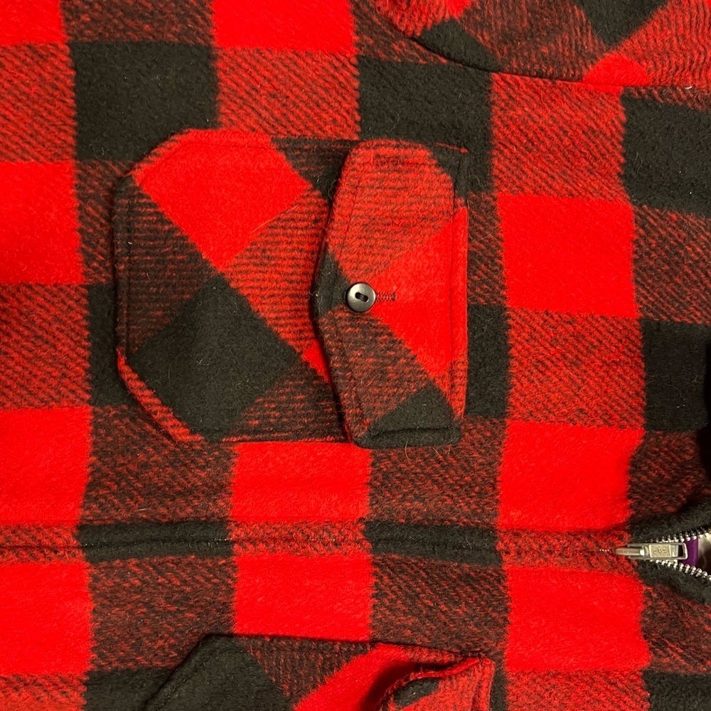 Canyon Guide Red and Black Plaid Men's Heavy Lined Jacket Sz L - Picture 11 of 11